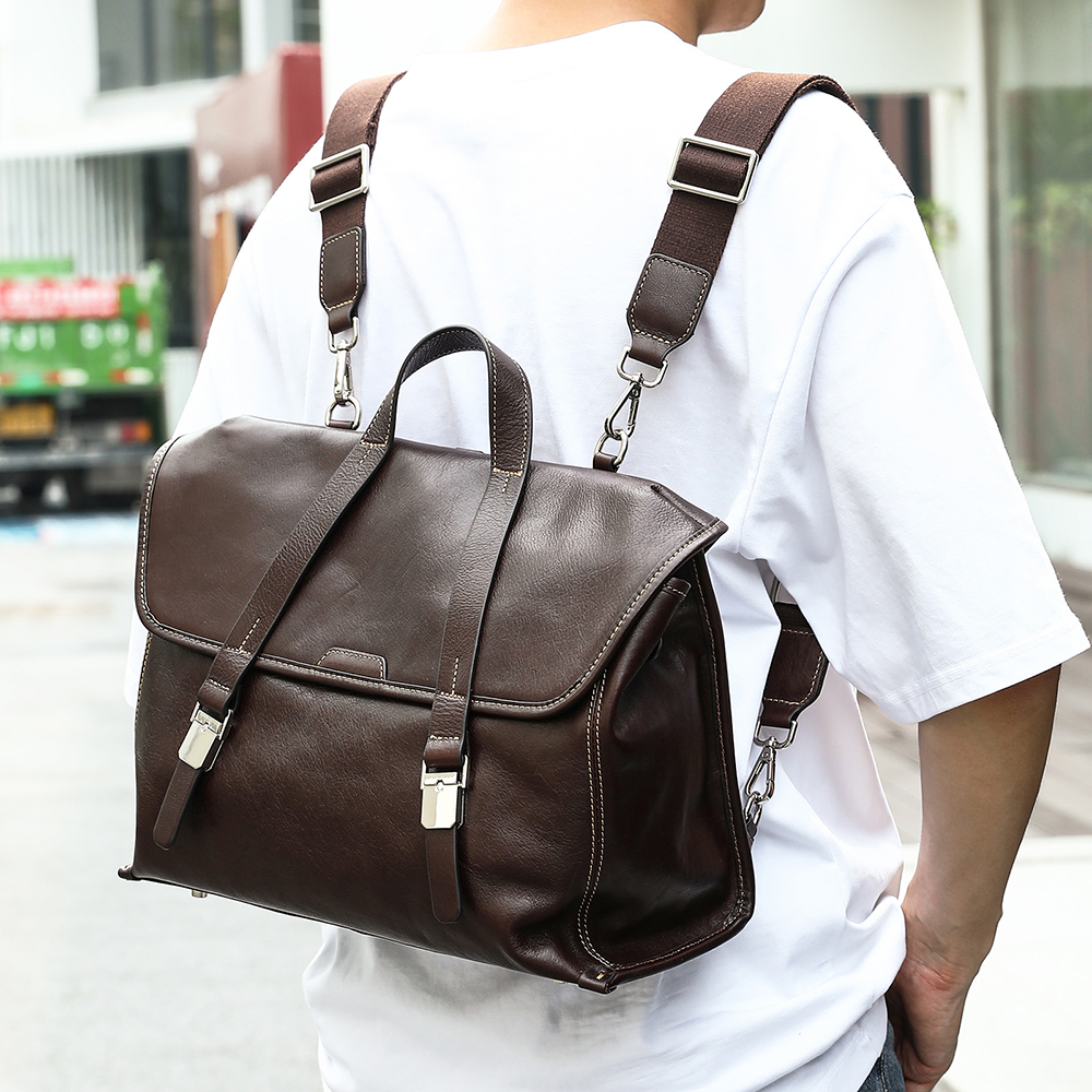 Interior Design Documentation - WESTAL 100% Leather Laptop Bag 15.6