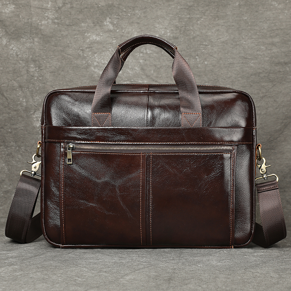 Interior Design Documentation - WESTAL 100% Leather Laptop Bag 15.6