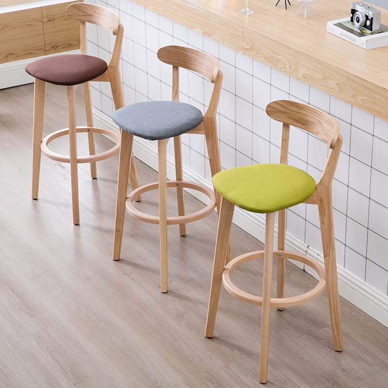 Interior Design Japandi - Retro Designer Luxury Bar Chair Barstool