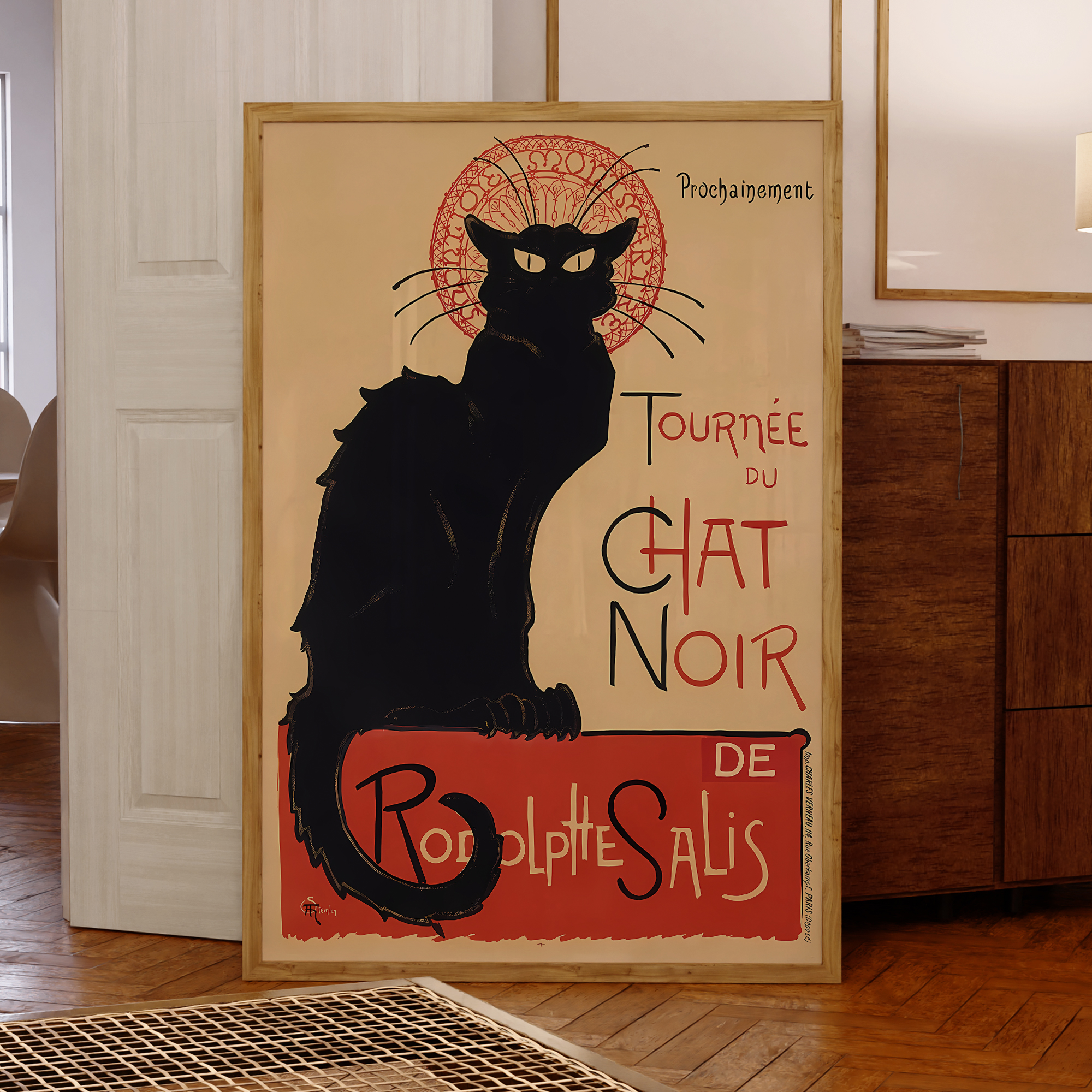 Interior Design Room - Modern Chat Noir - Black Cat