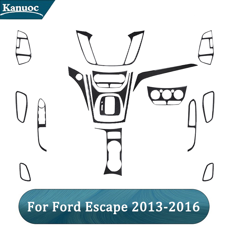 Interior Design Mood Board - Carbon Fiber Black Stickers For Ford