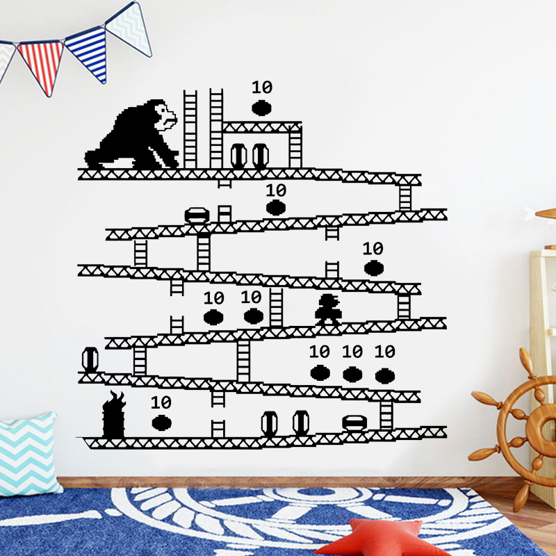 Interior Design Game - Gamer Controller Video Game Wall Sticker