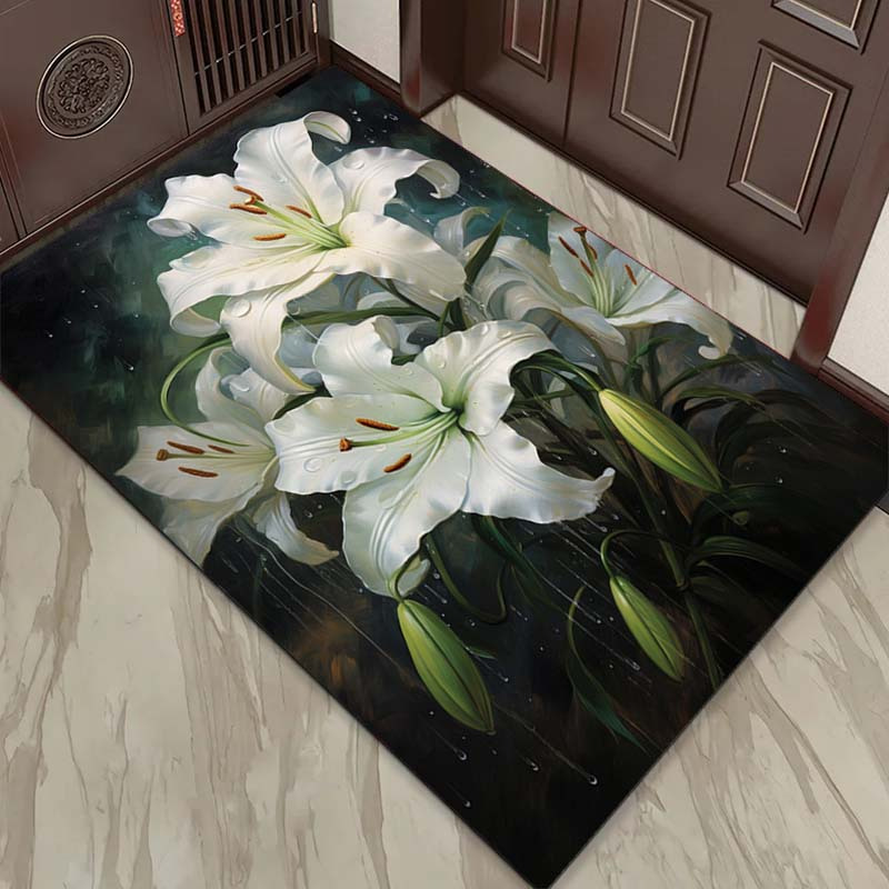 Elegant White Lily Rug for Liv – обзор и цена Interior Design Living Room Ideas