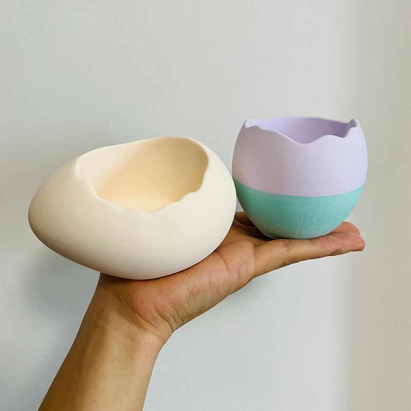 Oval Cement Flowerpot Silicone – обзор и цена Ceramic Candle Vessel