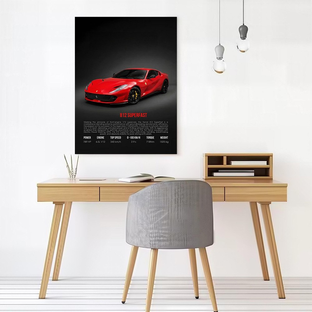 Supercar 812 Superfast Printed – обзор и цена Interior Design House