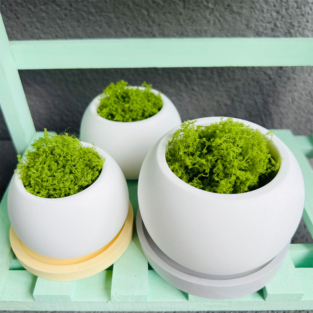Spherical Flowerpot Silicone M – обзор и цена Ceramic Candle Vessel