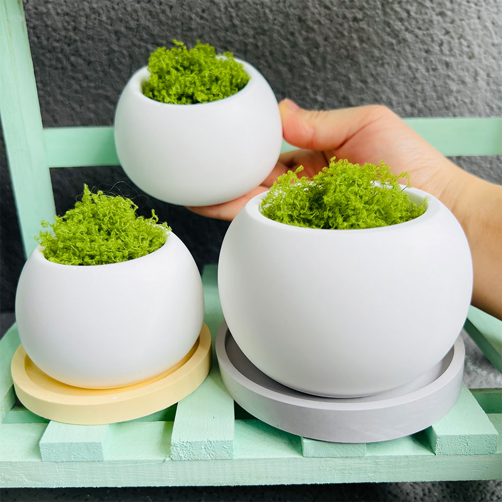 Spherical Flowerpot Silicone M – обзор и цена Ceramic Candle Vessel