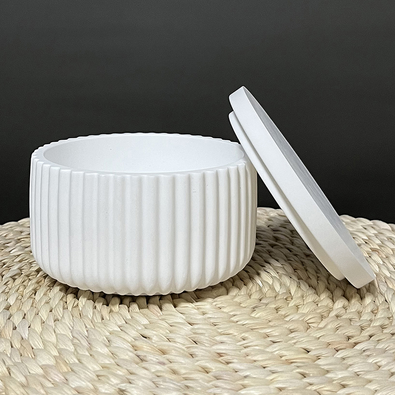 DIY Striped Storage Box Silico – обзор и цена Ceramic Candle Vessel