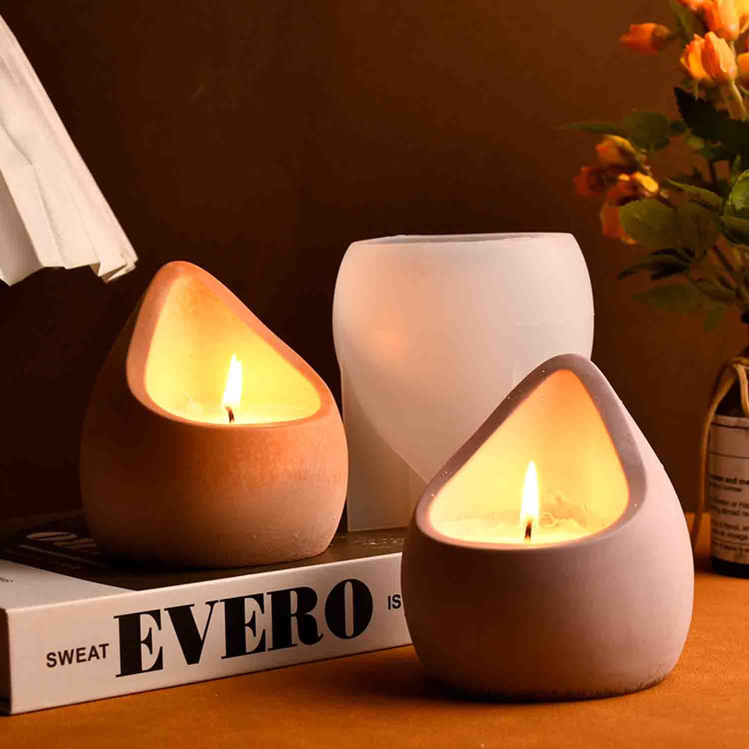 DIY epoxy resin mold water dro – обзор и цена Ceramic Candle Vessel