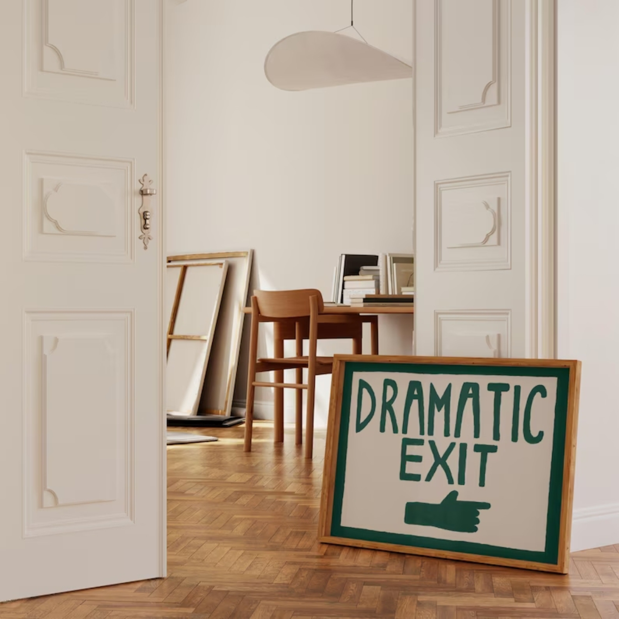 Funny Hallway Print Dark Green – обзор и цена Interior Design Room