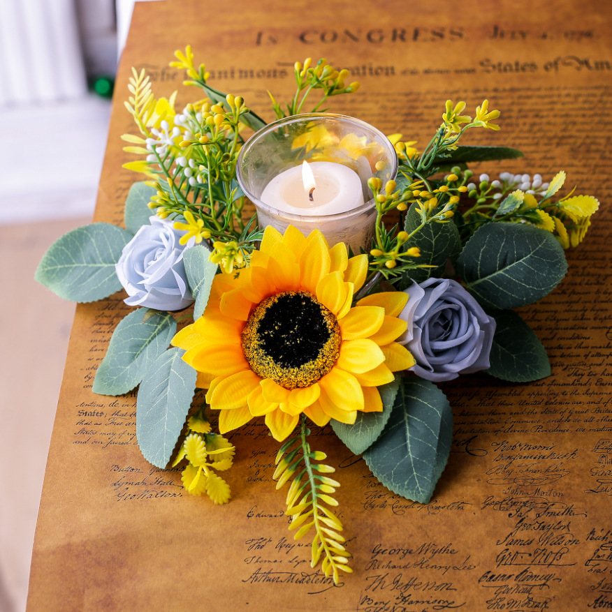 Simulation Sunflower Wreath Ca – обзор и цена Ceramic Candle Vessel