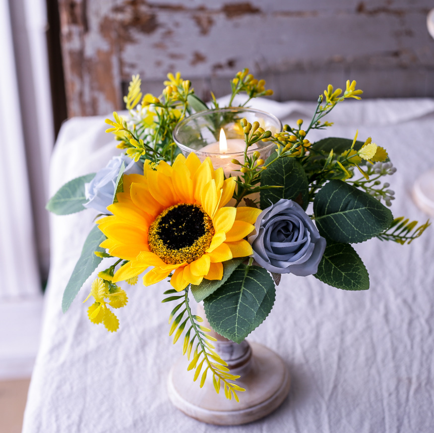 Simulation Sunflower Wreath Ca – обзор и цена Ceramic Candle Vessel