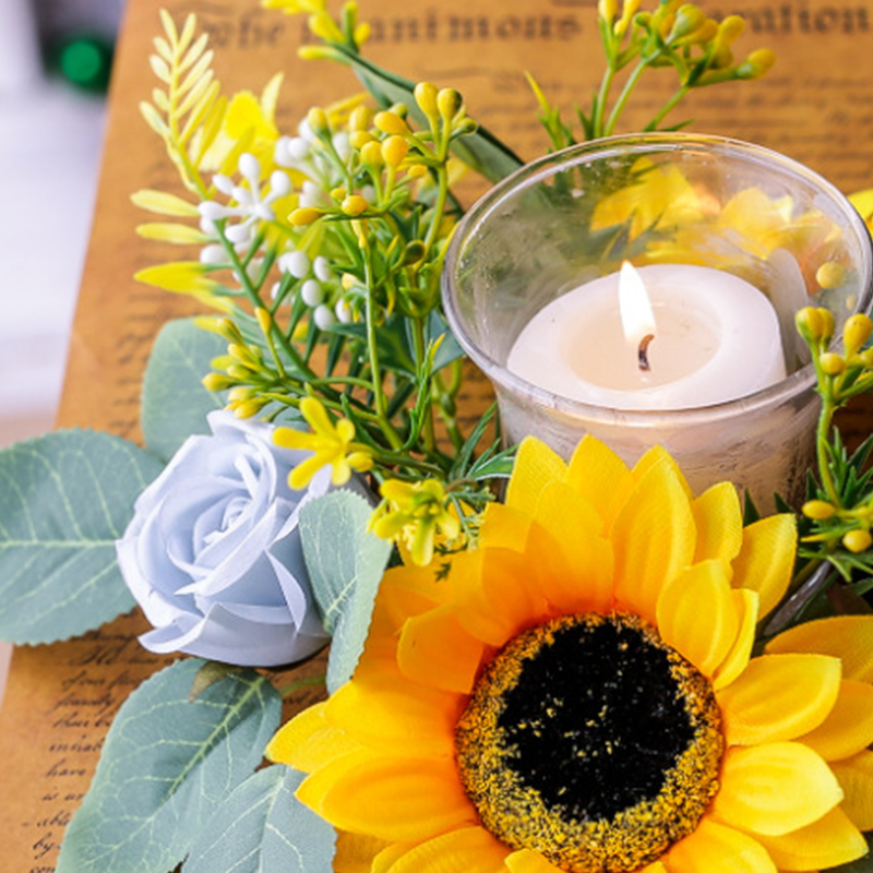 Simulation Sunflower Wreath Ca – обзор и цена Ceramic Candle Vessel