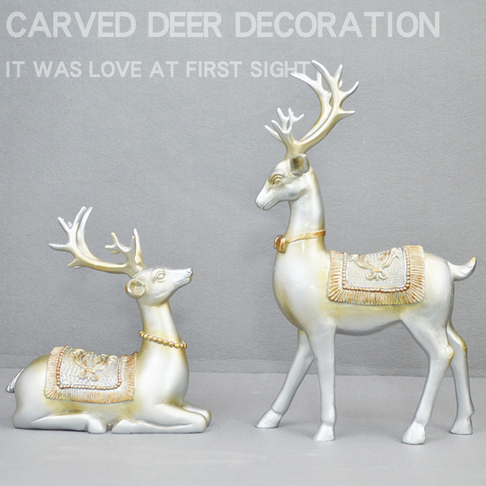 1Pair Blue Elk Resin Crafts Un – обзор и цена Interior Design Living Room Ideas