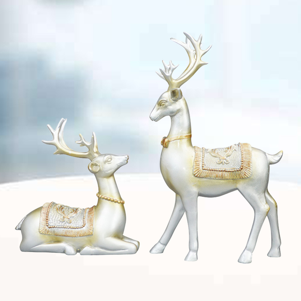 1Pair Blue Elk Resin Crafts Un – обзор и цена Interior Design Living Room Ideas