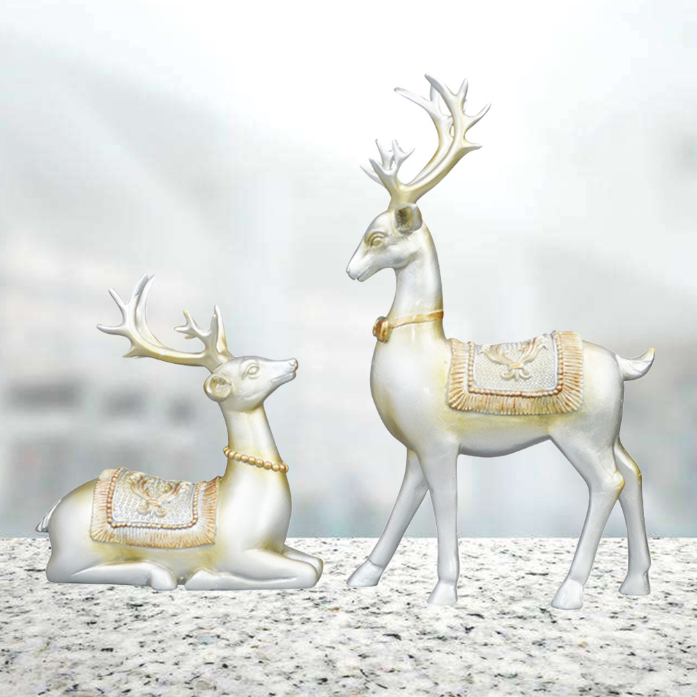 1Pair Blue Elk Resin Crafts Un – обзор и цена Interior Design Living Room Ideas