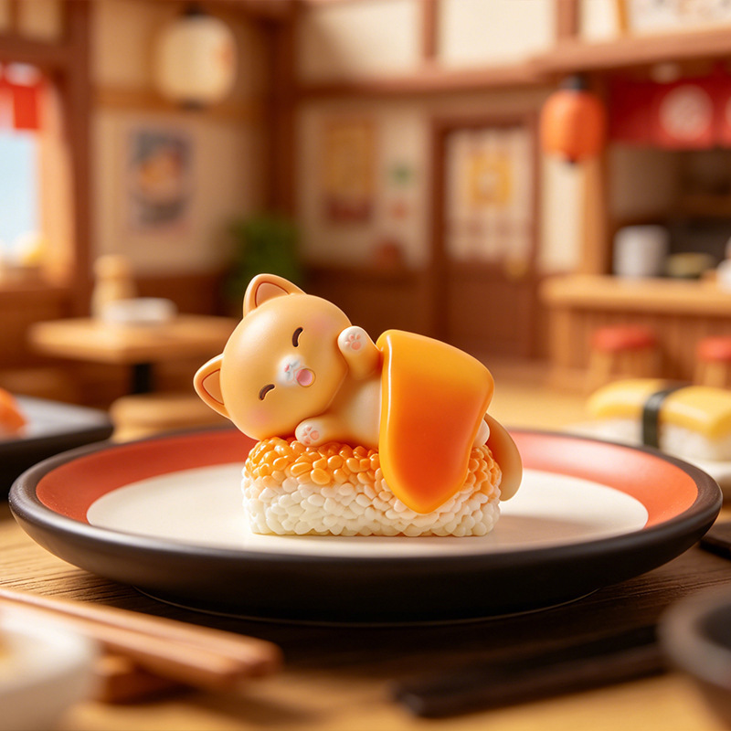 Kawaii Action Figure Sushi Cat – обзор и цена Interior Design House