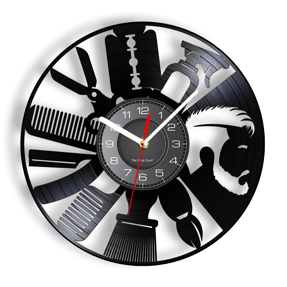 Hair Salon Tools Wall Clock Ba – обзор и цена Interior Design Living Room Ideas