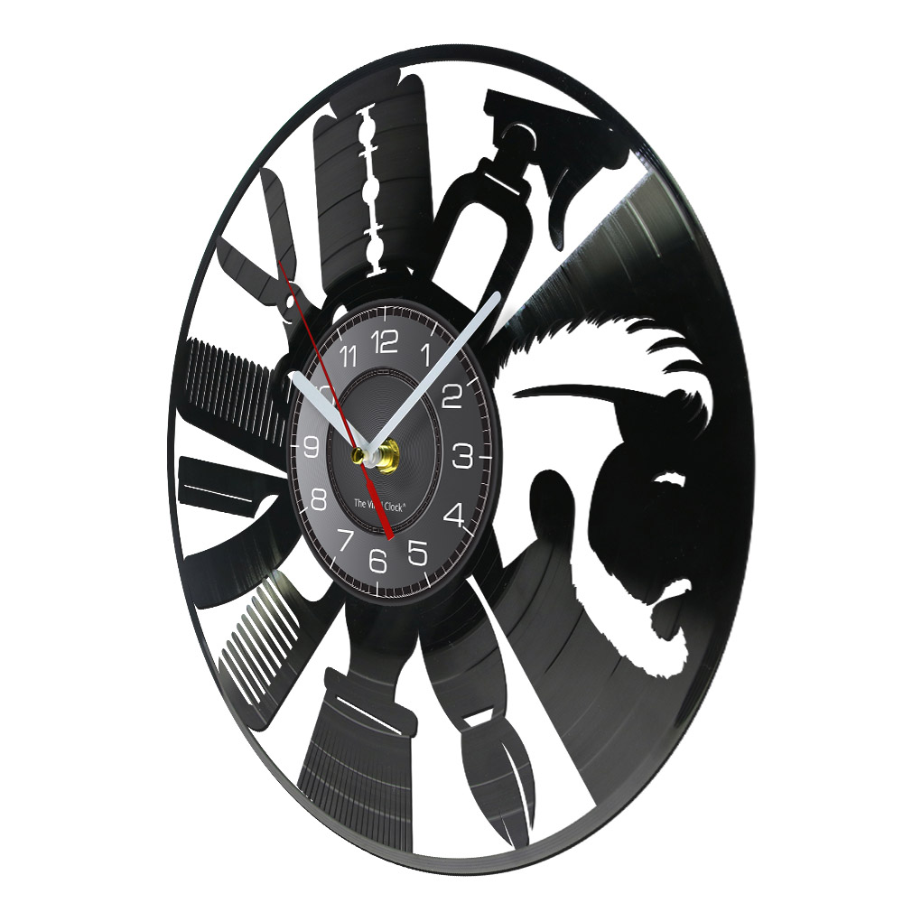Hair Salon Tools Wall Clock Ba – обзор и цена Interior Design Living Room Ideas