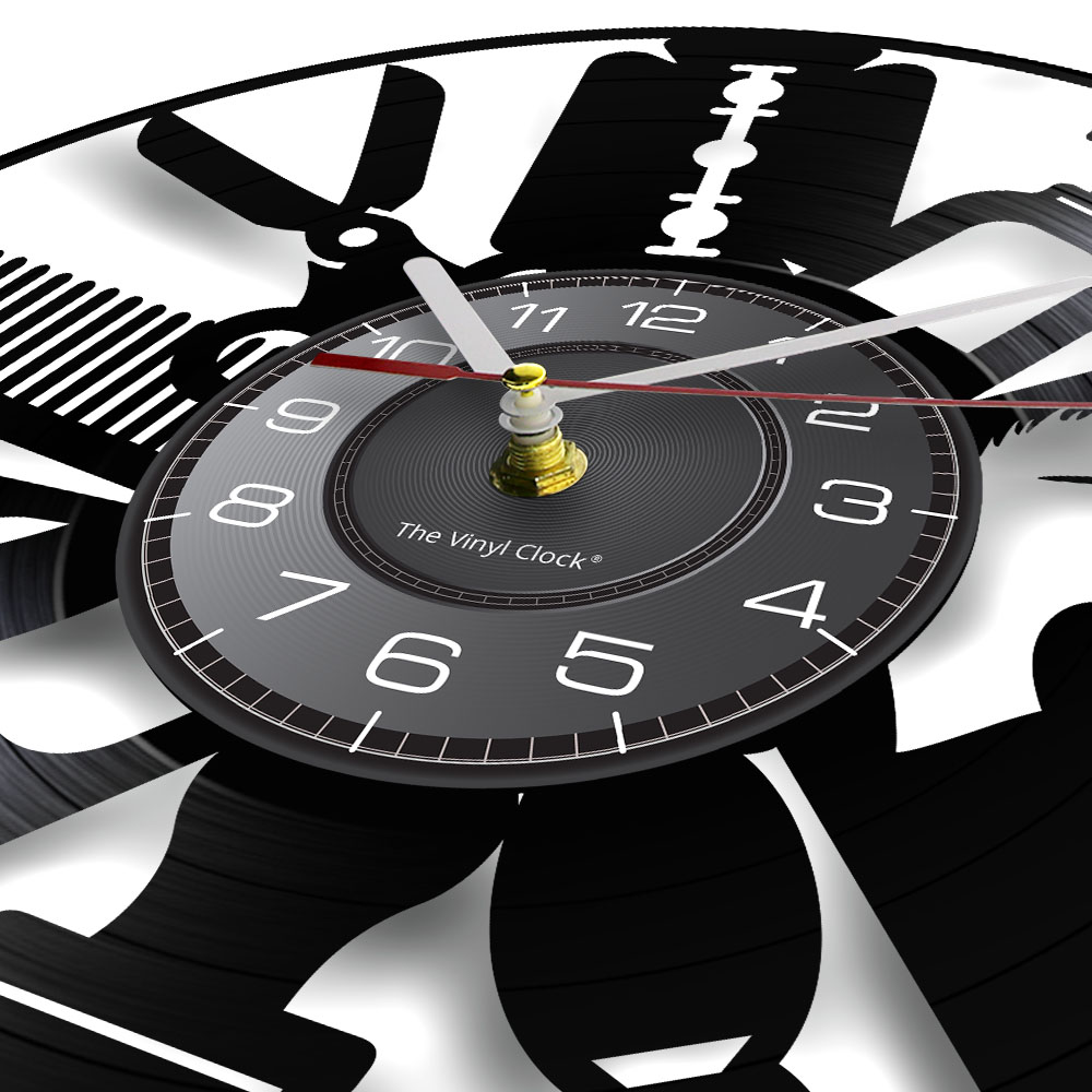 Hair Salon Tools Wall Clock Ba – обзор и цена Interior Design Living Room Ideas