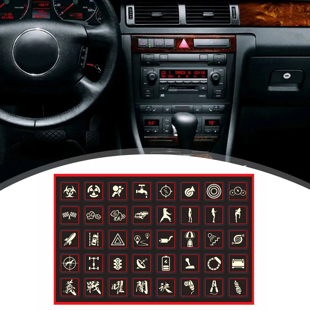 Luminous Car Stickers Instrume – обзор и цена Interior Design Mood Board