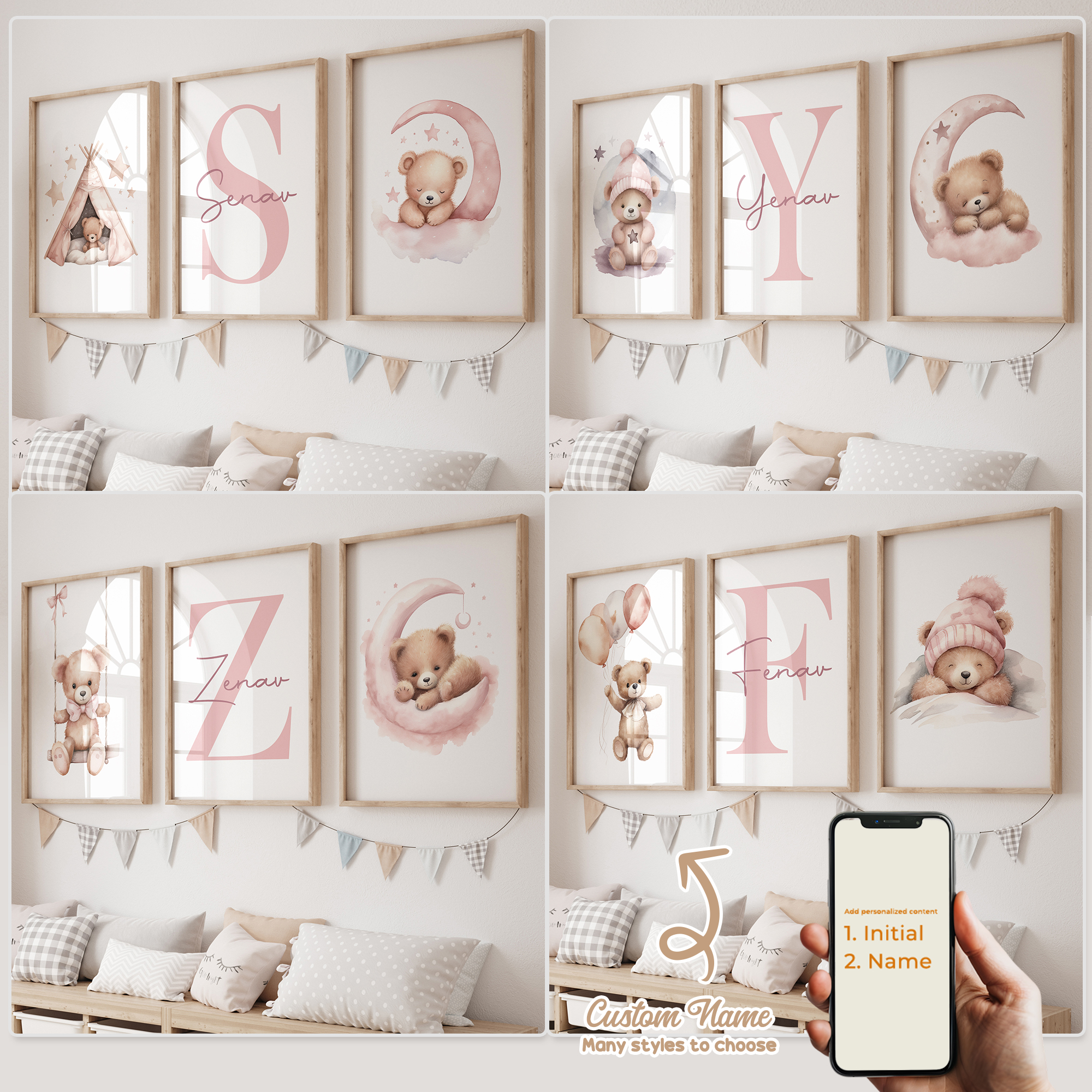3pcs Personalized Custom Name  – обзор и цена Interior Design Room