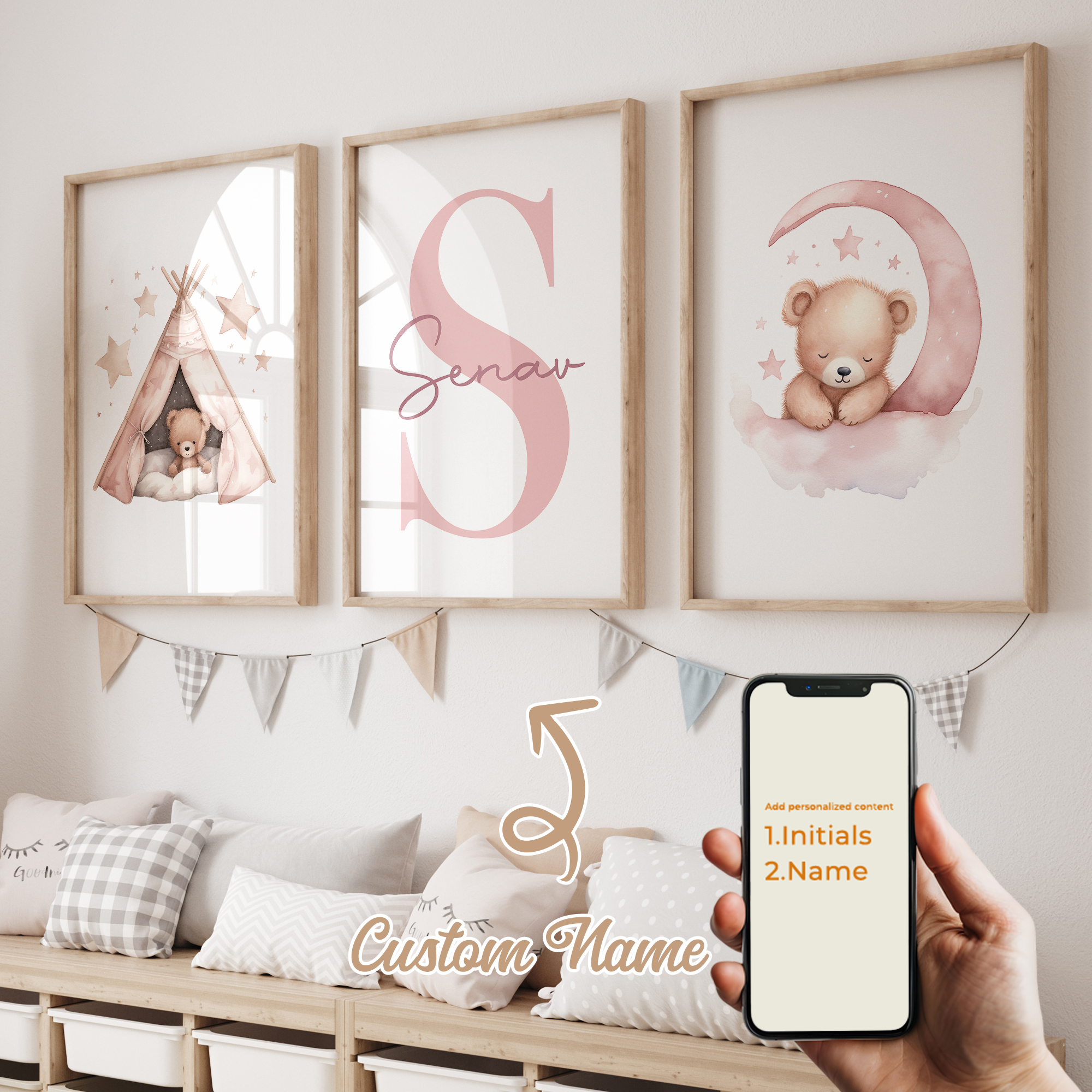 3pcs Personalized Custom Name  – обзор и цена Interior Design Room