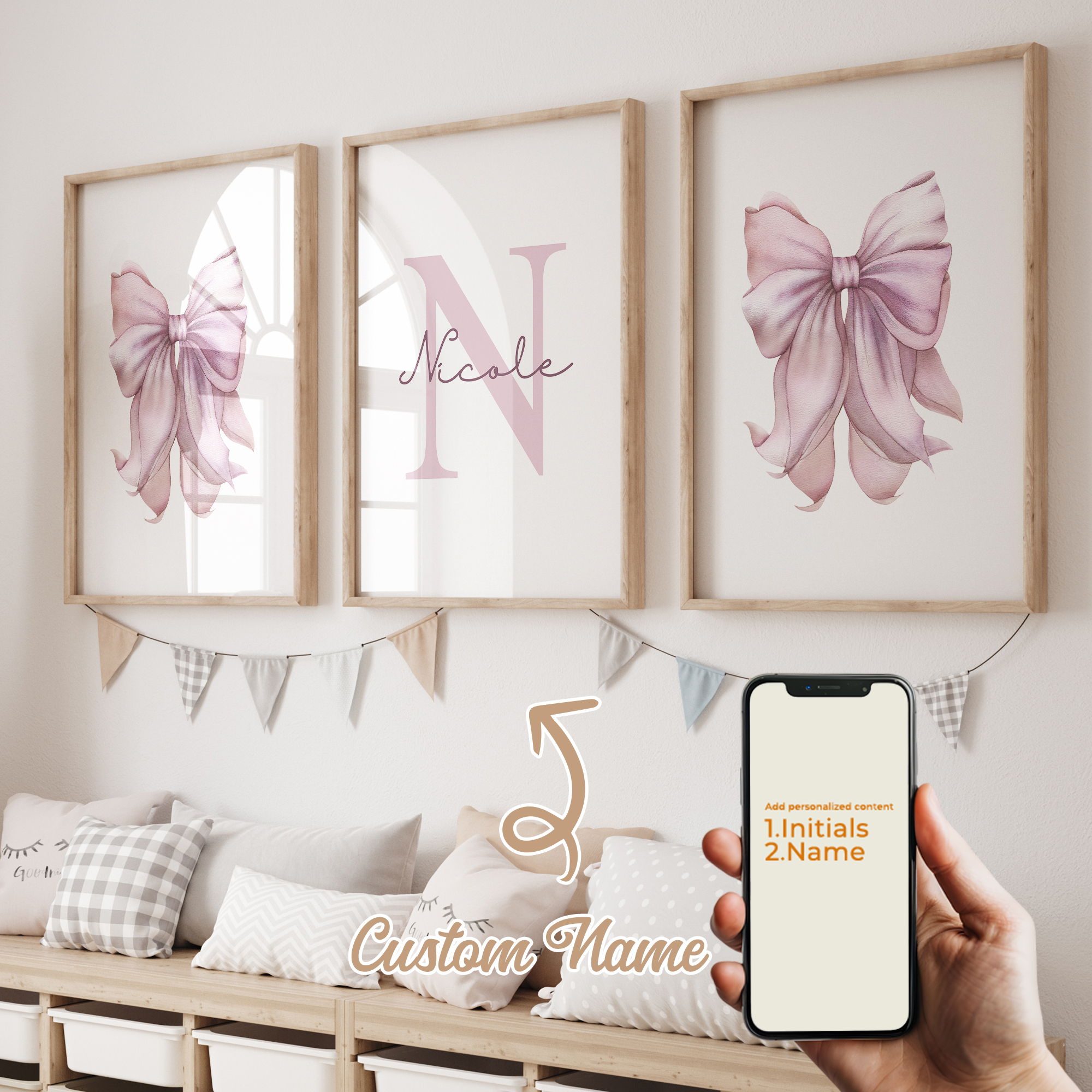 3pcs Personalized Custom Name  – обзор и цена Interior Design Room