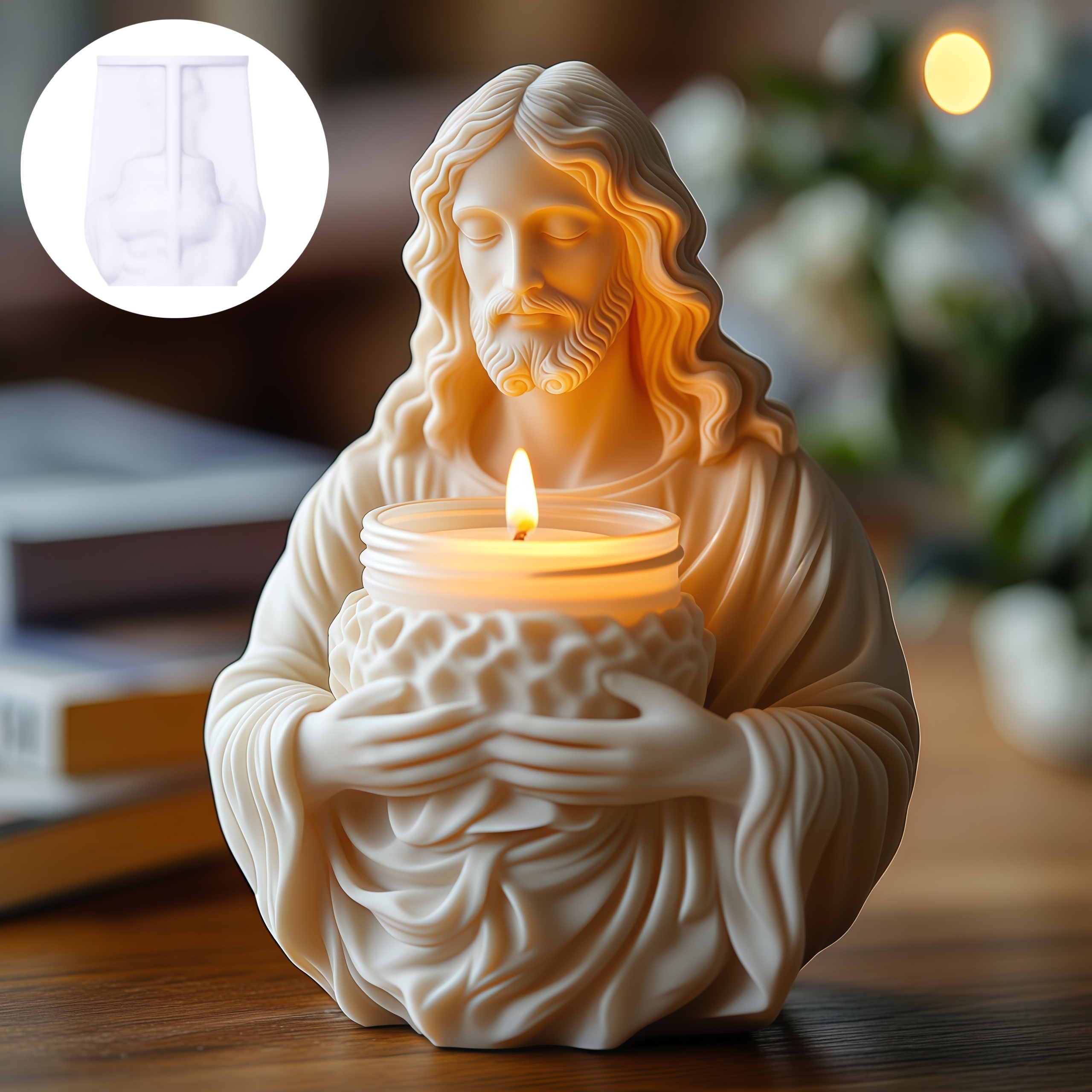 New Jesus Flower pot succulent – обзор и цена Ceramic Candle Vessel