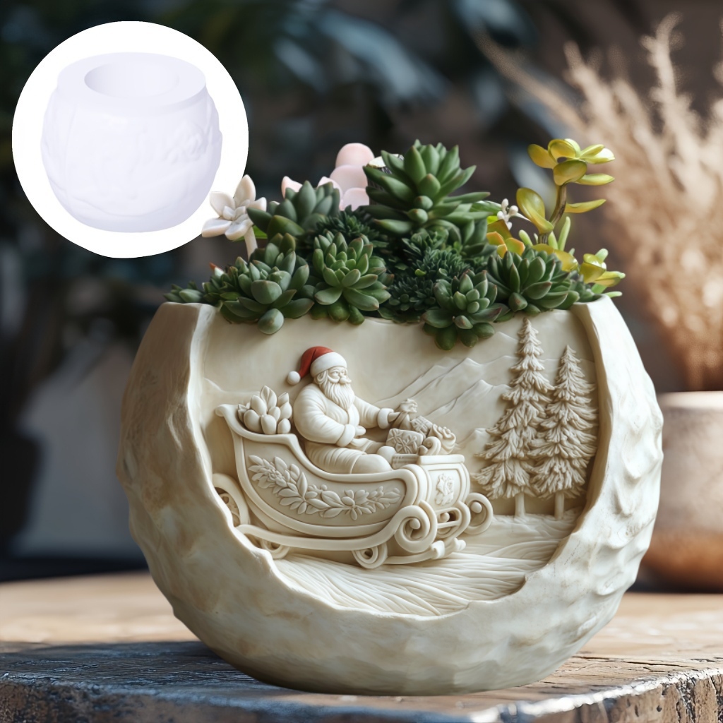 Cedar Sled Santa Claus Relief  – обзор и цена Ceramic Candle Vessel