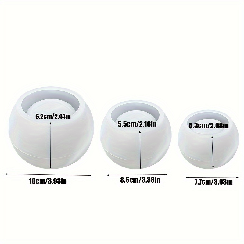 3pcs-Round Flower Pot Silicone – обзор и цена Ceramic Candle Vessel